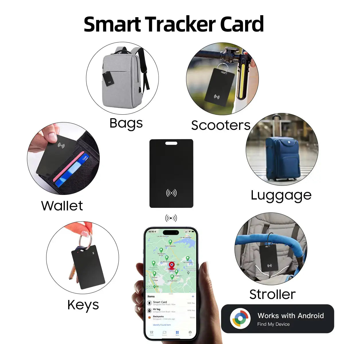 Global Locate Smart Tracking Card for Android/iOS