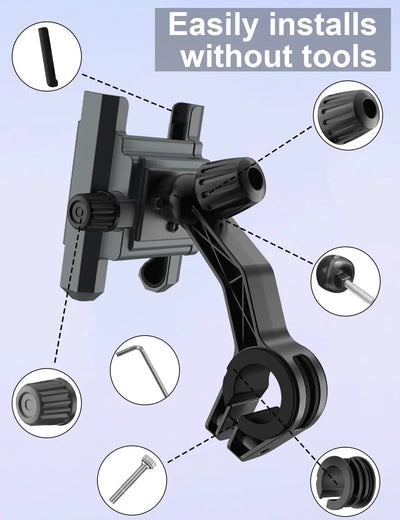 Electric bicycle mobile phone holder